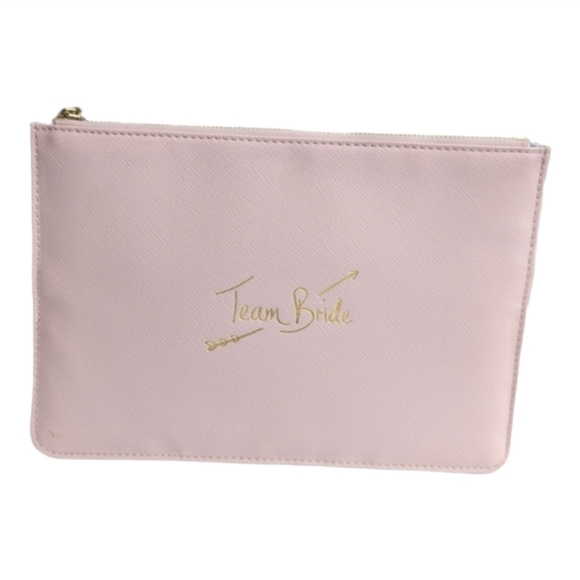 Katie Loxton Team Bride Perfect Pouch Clutch Pink Blush - Picture 8 of 8